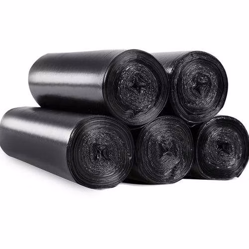 2 Linien Star Seal Bottom Sealing PE-Kunststoff Coreless Flat Müllbeutel auf Rolle T