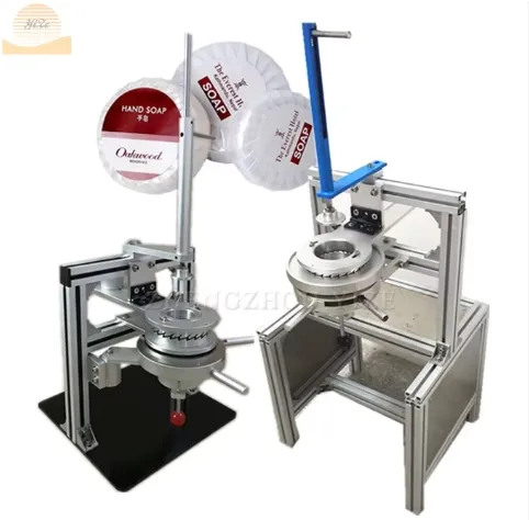 Wäscheverpackungsmaschine, Seifenverpackungsmaschine, Preis für manuelle Toilettenstange, Seifenfalten-Kunststofffolienverpackungsmaschine